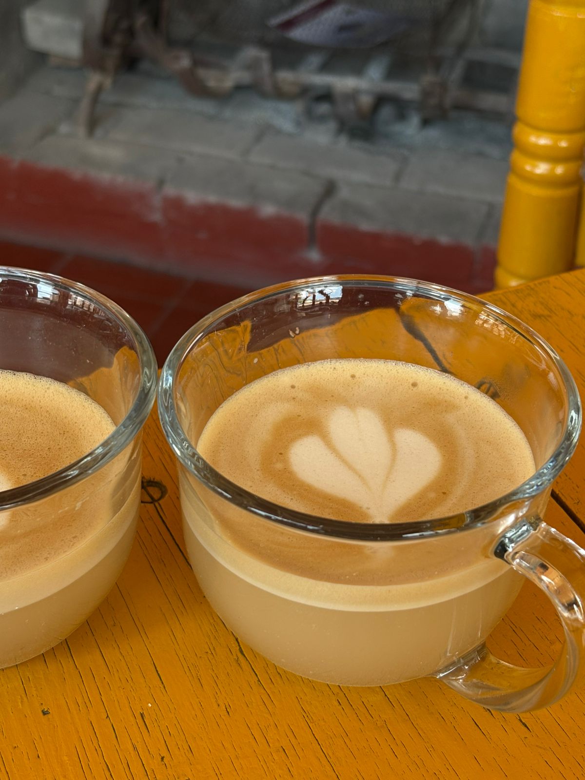 Freshly prepared coffee at Hotel Santa Prisca