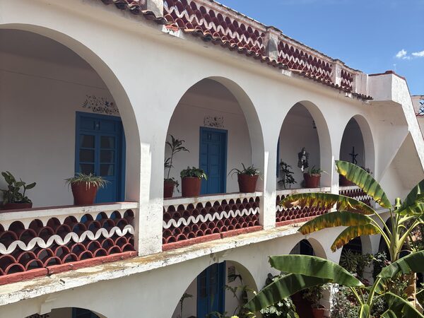 Exterior corridor view